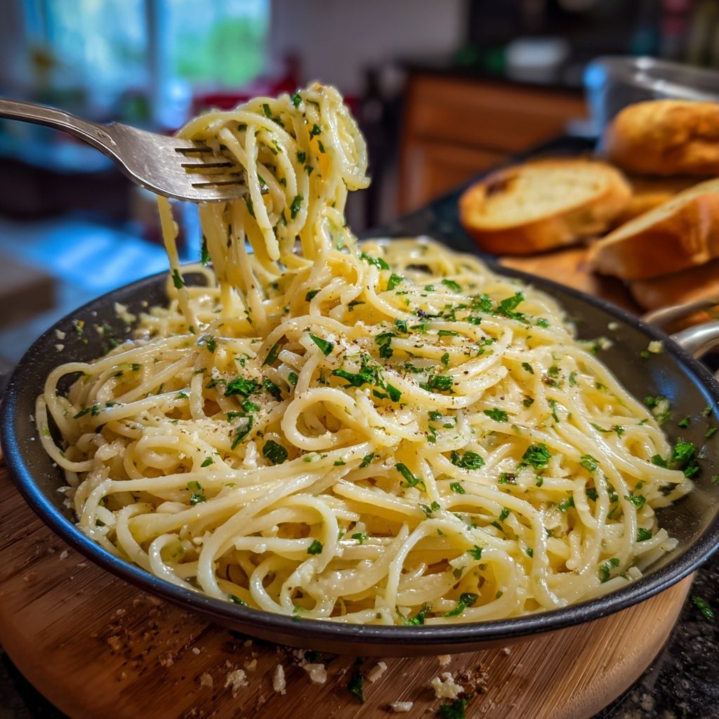 Easy Creamy Garlic Pasta