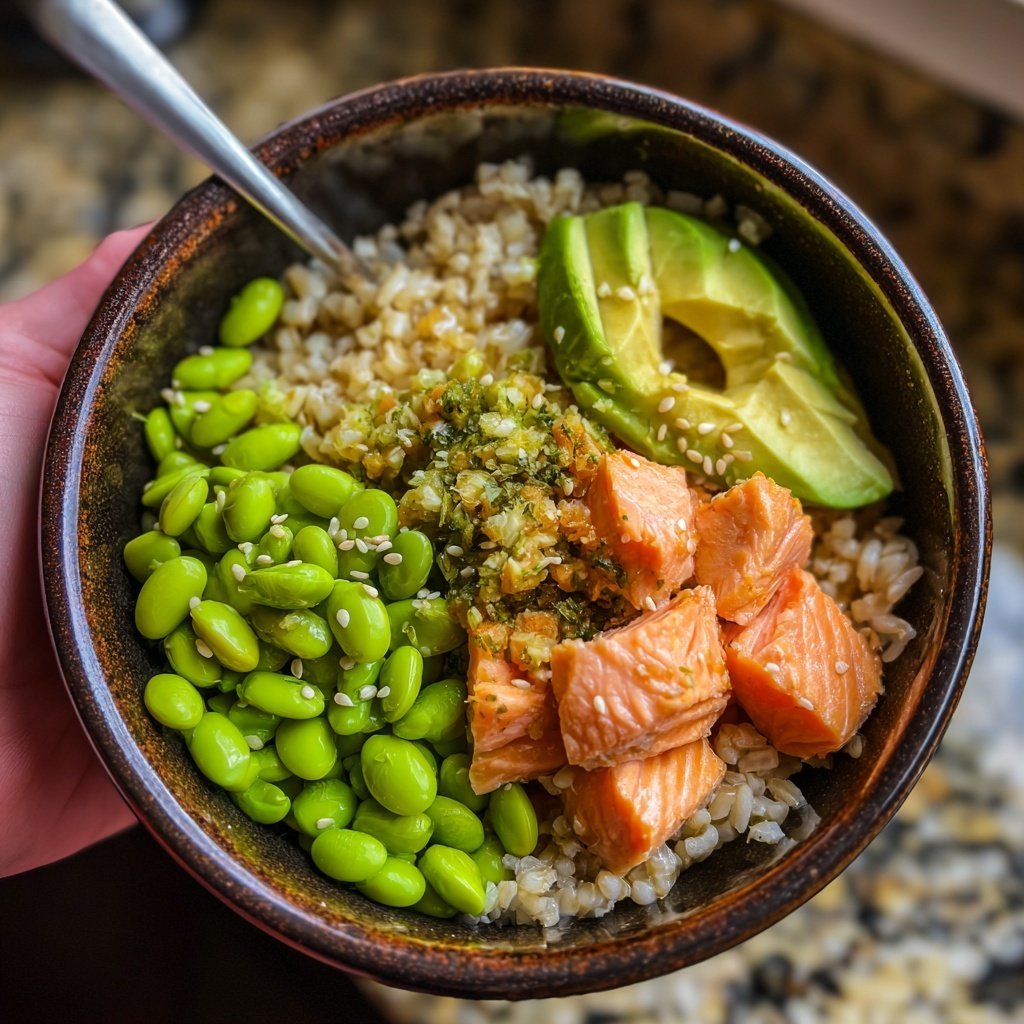 Easy Healthy Salmon Rice Bowl