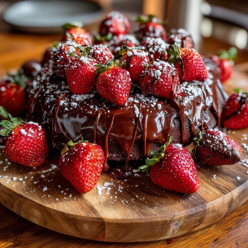 Chocolate Strawberry Party Dessert