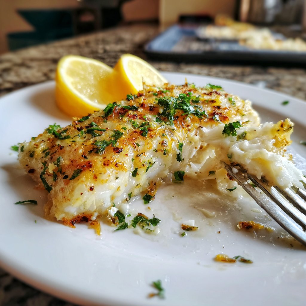 Cod with Lemon Mascarpone Sauce