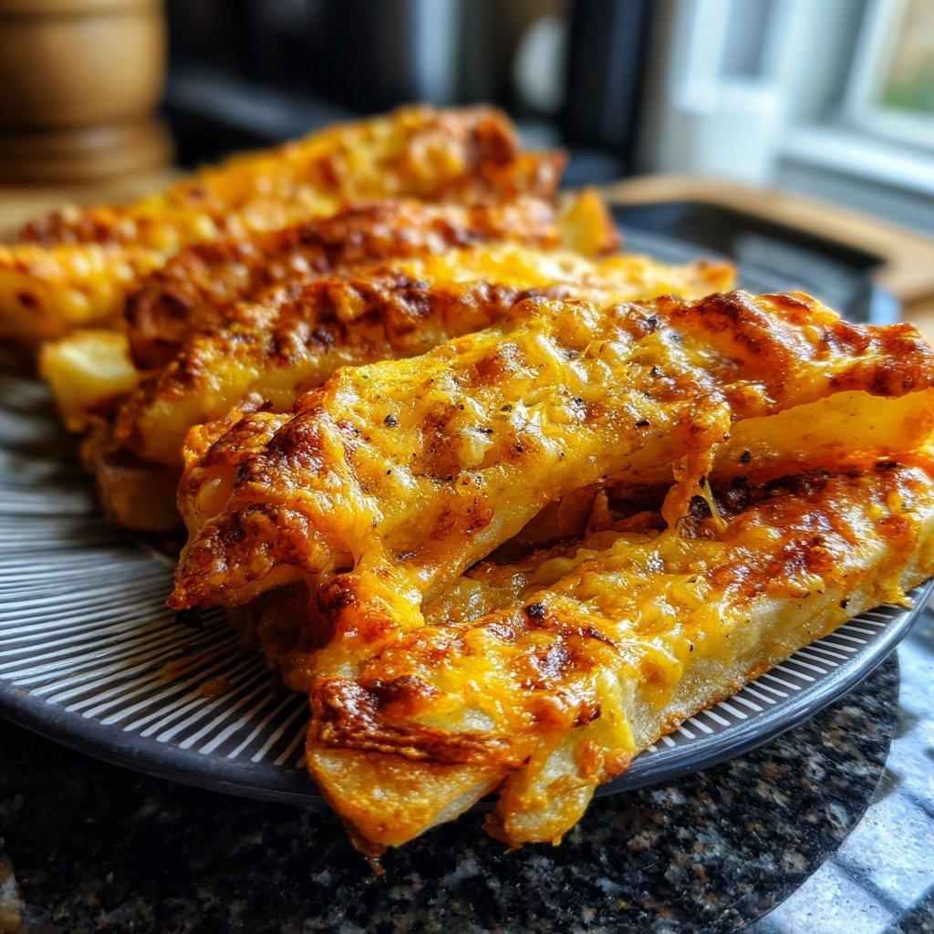 Super Bowl Food Cheesy Baked Fries