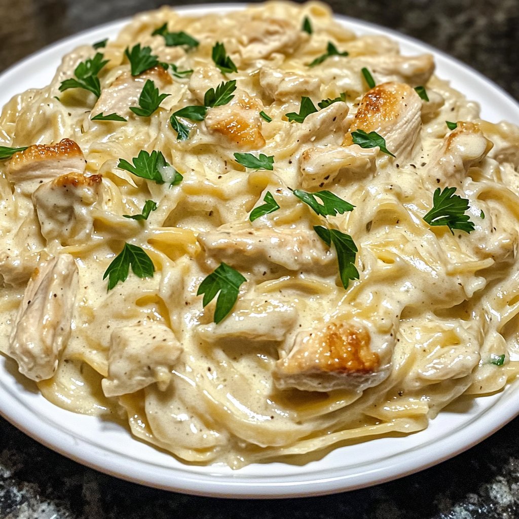 Cozy Crockpot Chicken Alfredo