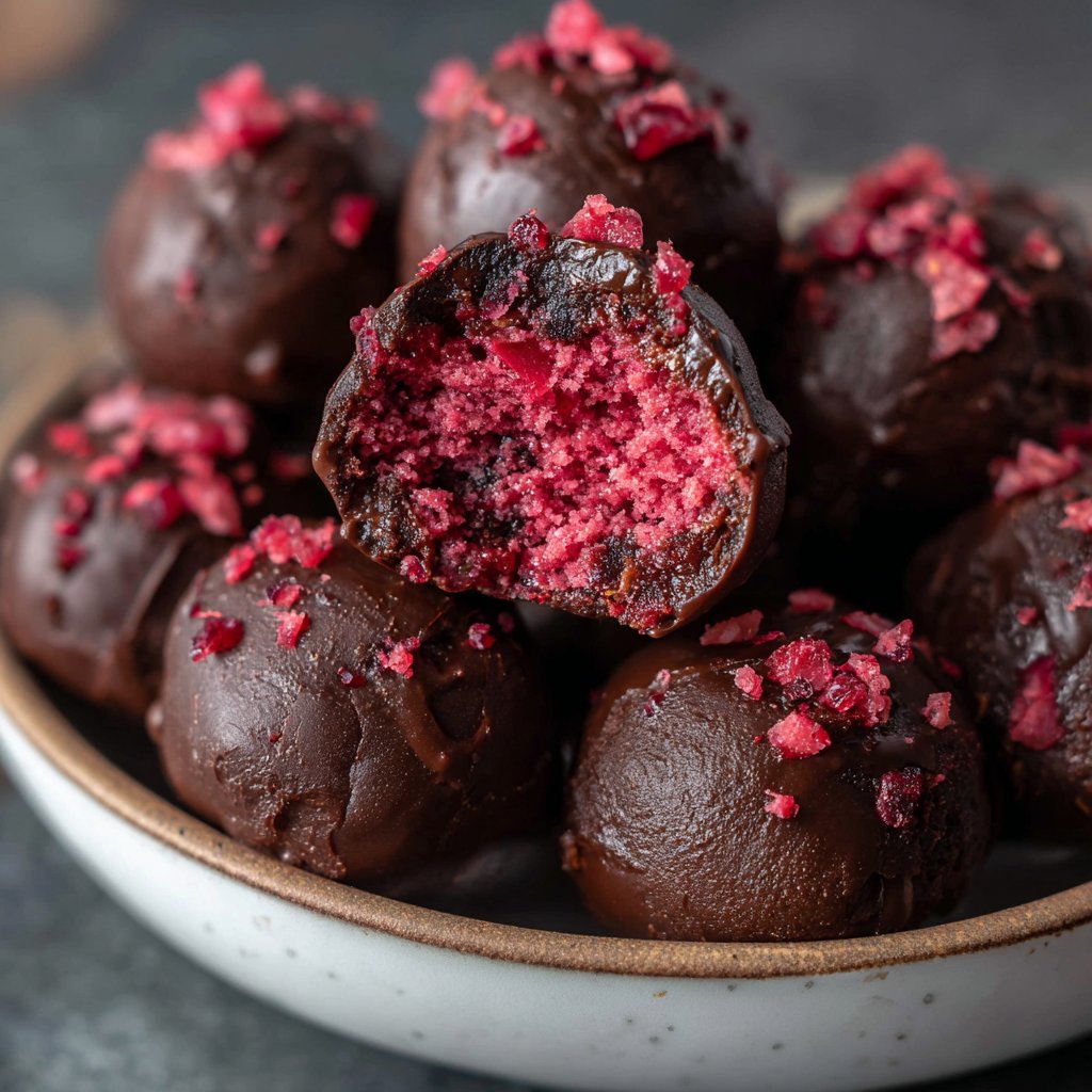 Chocolate Raspberry Truffles