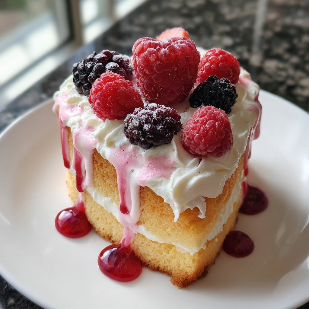 Mini Heart Cake Recipe