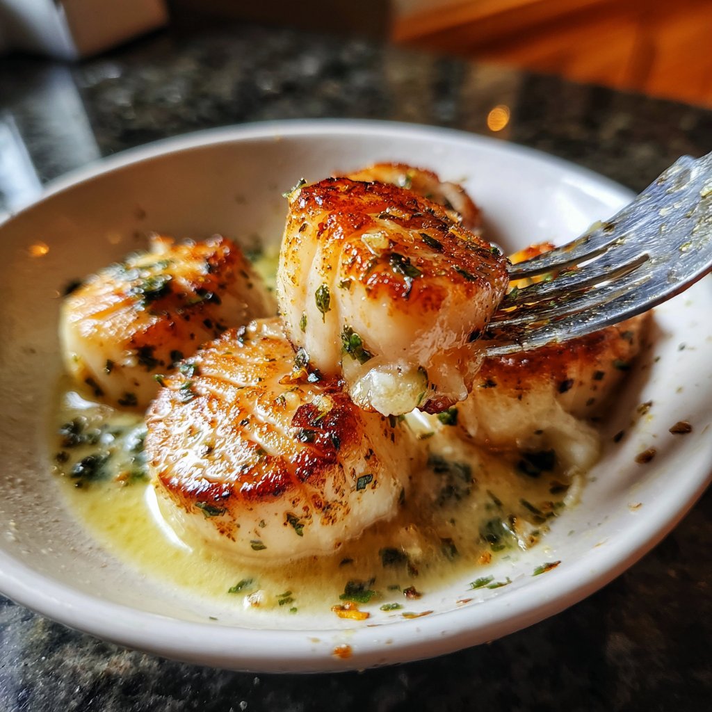 Scallops with Citrus Vanilla Sauce