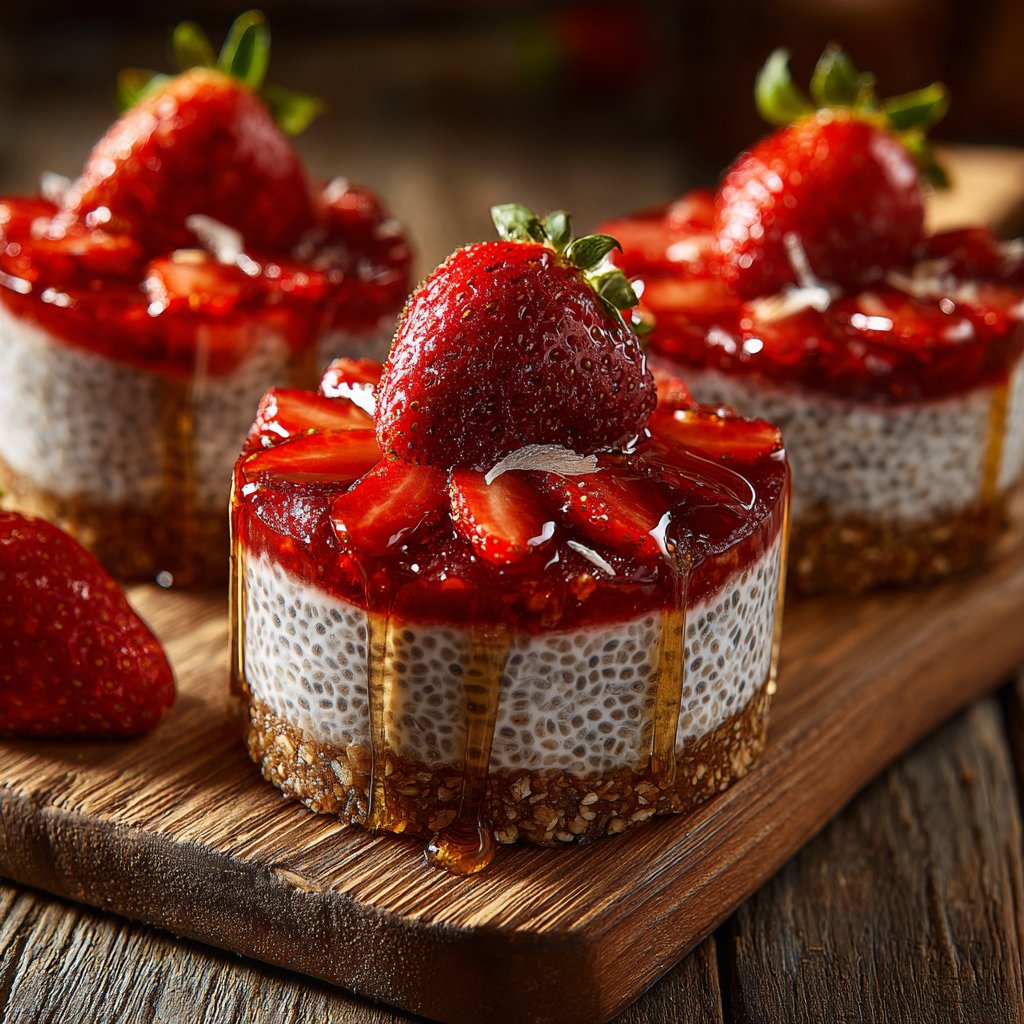 Valentines Breakfast Strawberry Chia Cups