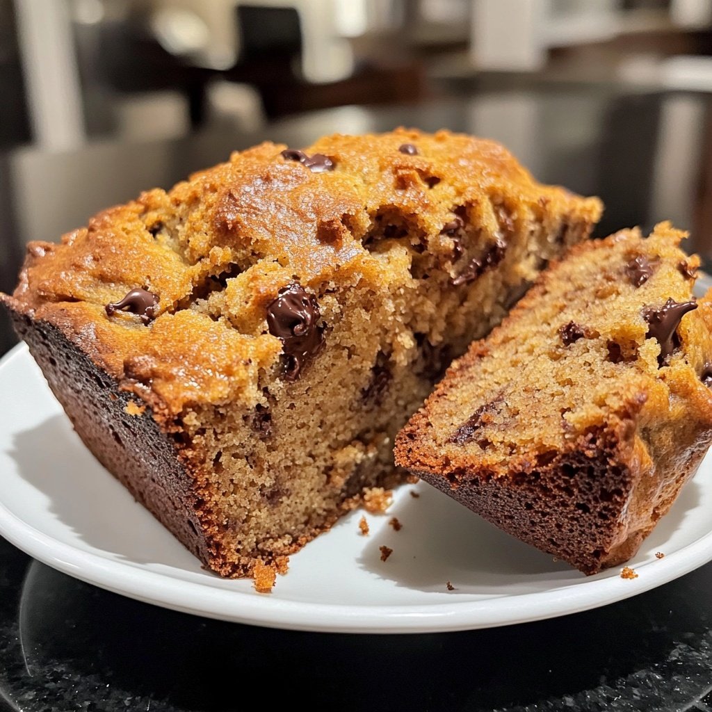 Banana Bread with Mini Chocolate Chips Recipe