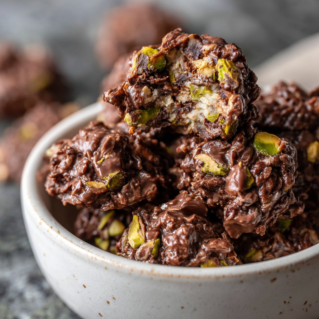 Chocolate Pistachio Coconut Bites
