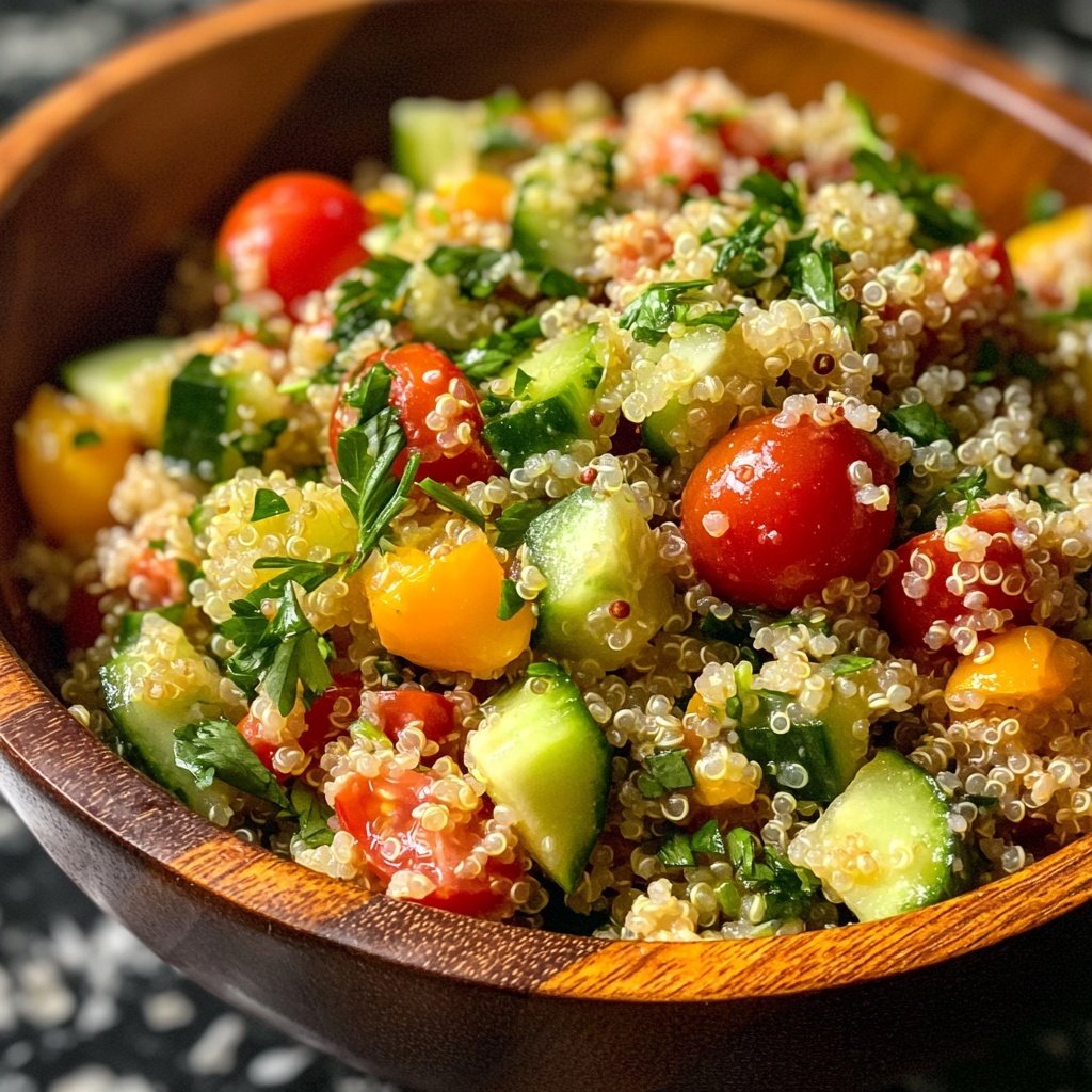 Easy Quinoa Salad Lunch