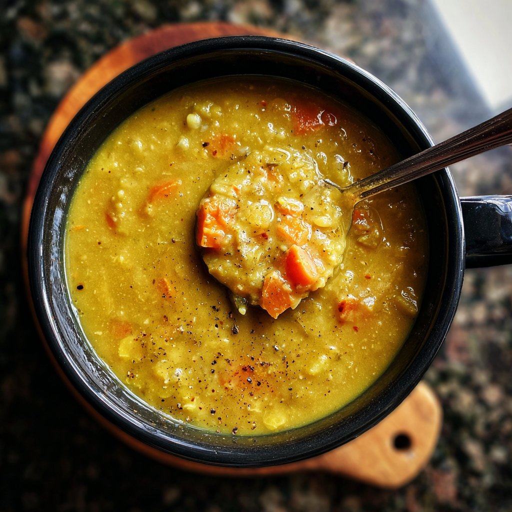 Healthy Crockpot Split Pea Soup