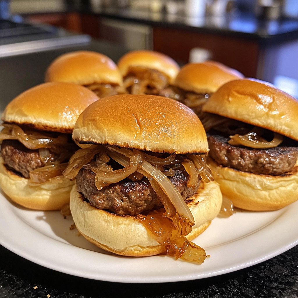 Sliders with Caramelized Onions
