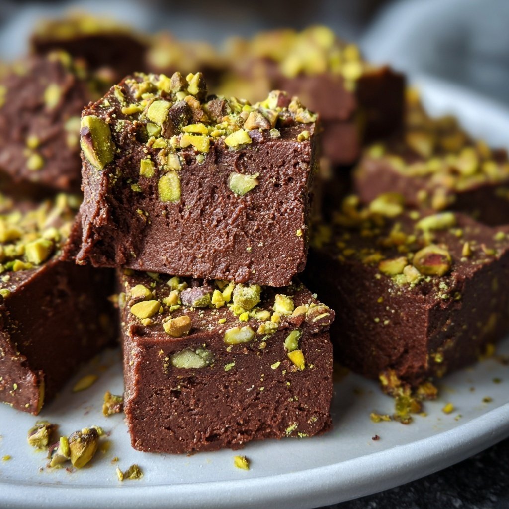 Chocolate Pistachio Fudge