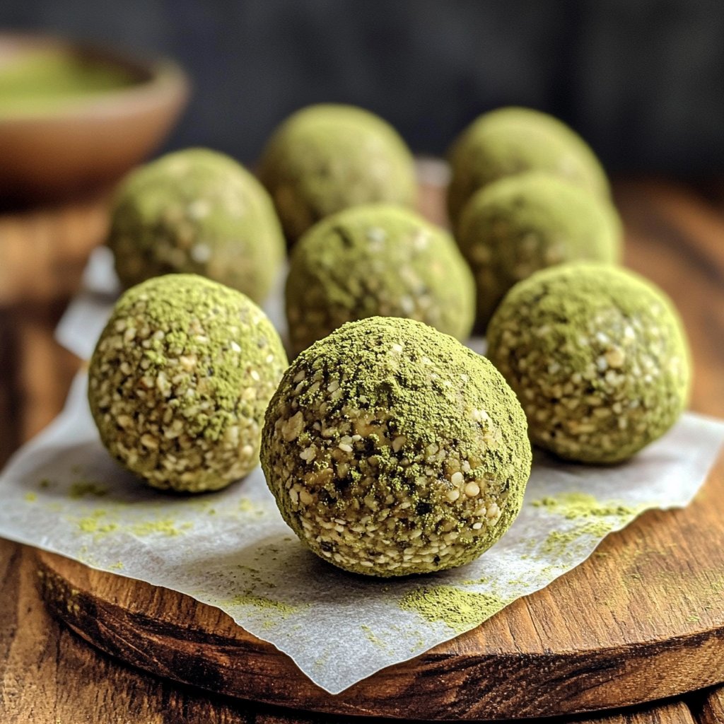 Protein Balls with Matcha