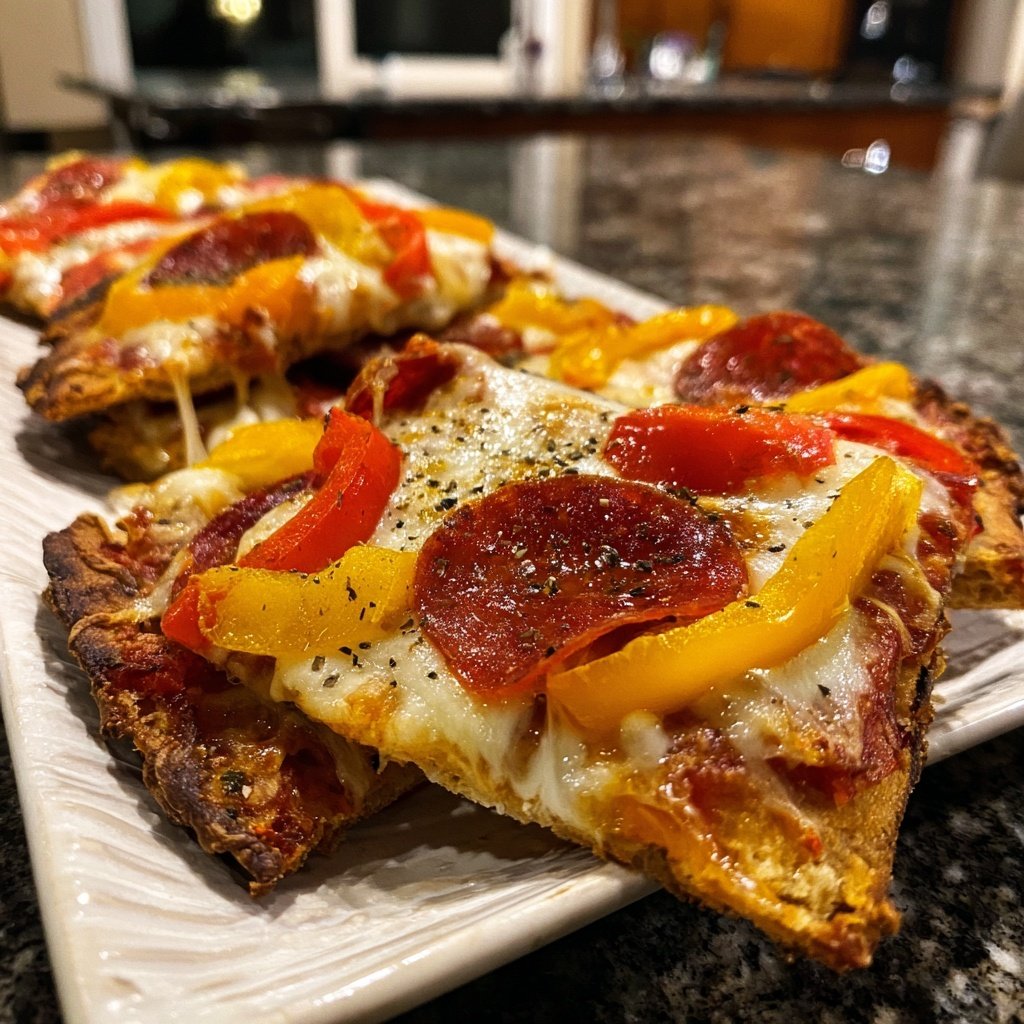 Super Bowl Appetizer Flatbread Slices