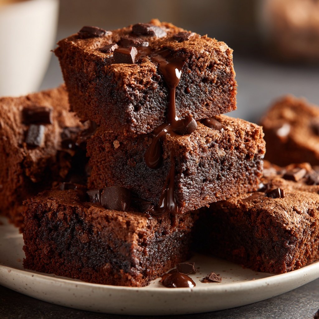 Cottage Cheese Brownies with Dark Chocolate