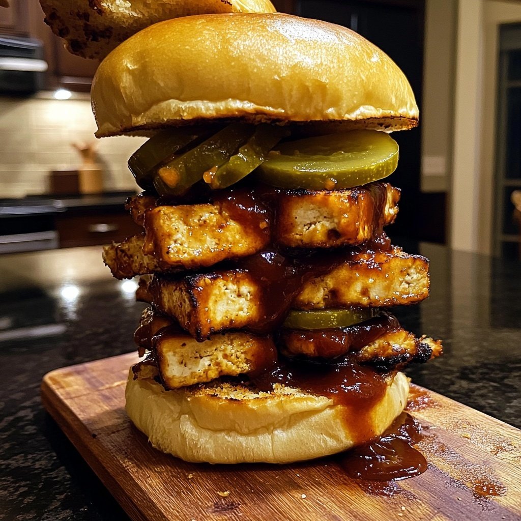 Sliders with BBQ Tofu