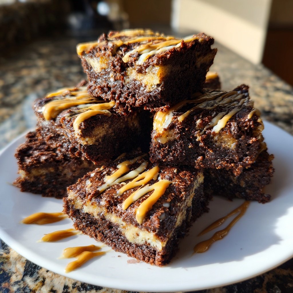 Cottage Cheese Brownies with Almond Butter