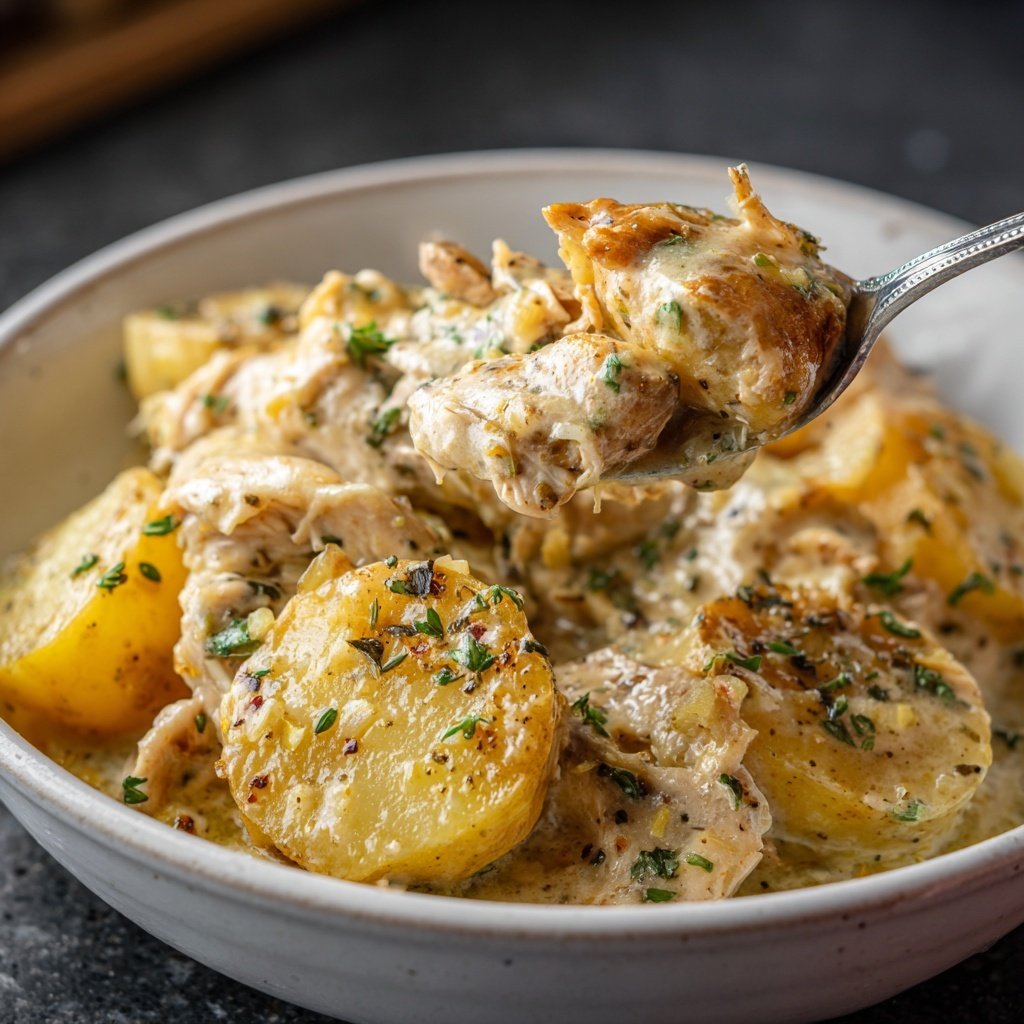 Dump-and-Go Crockpot Chicken and Potatoes